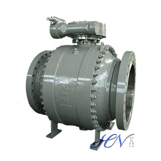 A216 WCB Flanged Electric Actuated Trunnion Mounted Ball Valve