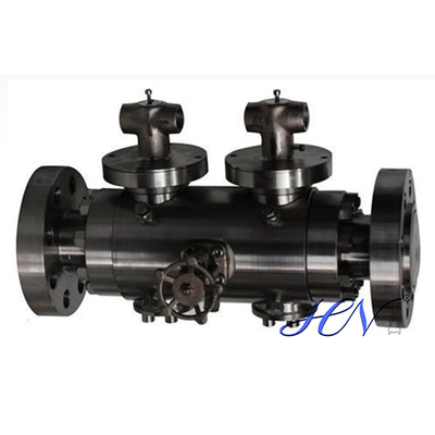 Double Block and Bleed Forged Steel Lever Operated Floating Ball Valve