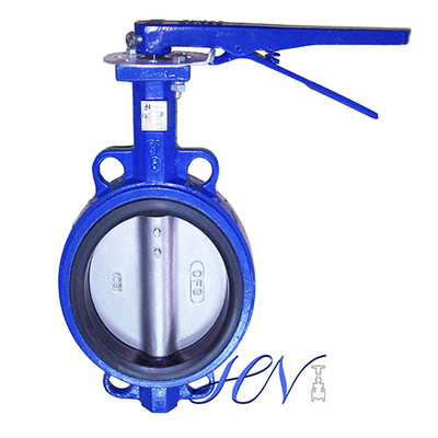 Wrench Operated Concentric Cast Iron Wafer Type Butterfly Valve