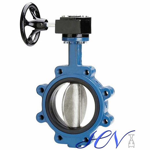 Worm Gear Lug Type Industrial Soft Seated Centric Butterfly Valve