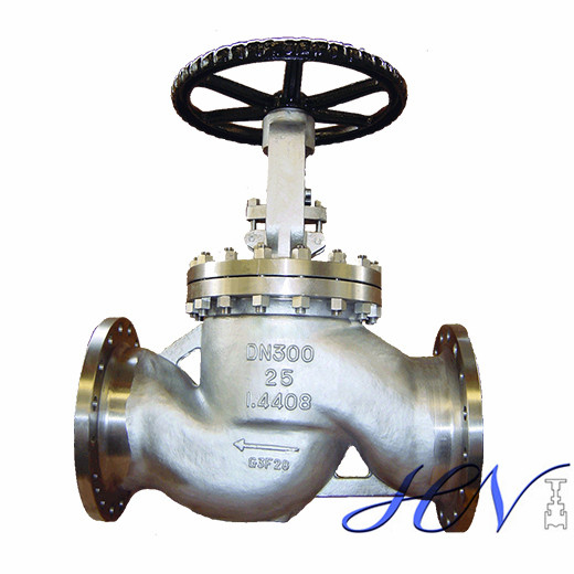 DIN Stainless Steel Flanged Manual Gas Globe Valve