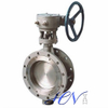 Zero Leakage Industrial Flange Type Double Eccentric Butterfly Valve