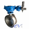 Electrically Operated Double Flanged Carbon Steel Double Offset Butterfly Valve