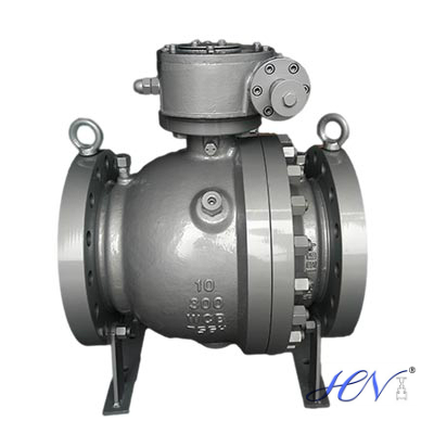 What are the material of trunnion ball valve?