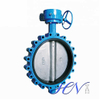EPDM Seated Fully Lugged Cast Iron Gear Operated Centric Butterfly Valve