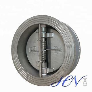 Spring Loaded Stainless Steel Wafer Type Industrial Dual Plate Check Valve