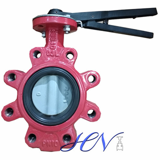 Wrench Operated Fully Lugged Cast Iron Centric Butterfly Valve