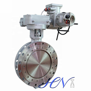 Motorized Flange Type Flow Control Double Eccentric Butterfly Valve