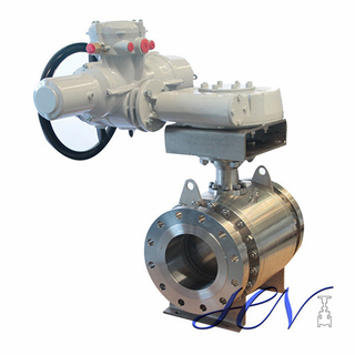 Electric Flanged Stainless Steel Side Entry Trunnion Ball Valve