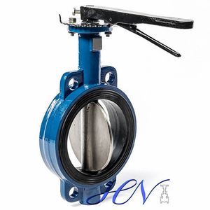 Wafer Type Wrench Operated Cast Iron Centric Butterfly Valve