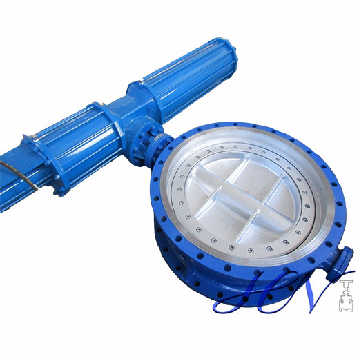 API 609 Metal Seated Flange Type Pneumatic Tricentric Butterfly Valve