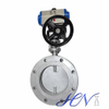 Pneumatic Actuated Flanged Stainless Steel Industrial Double Eccentric Butterfly Valve