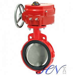 Resilient Seated Wafer Cast Iron Pneumatic Centric Butterfly Valve