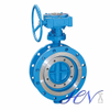 A216 WCB Double Flanged Zero Leakage Manual Triple Offset Butterfly Valve