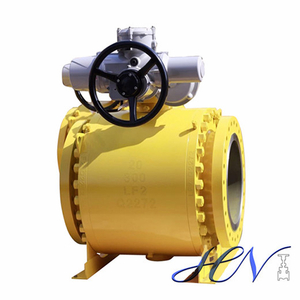 Industrial Low Temperature Forged Steel Electric Trunnion Mounted Ball Valve