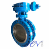 Gear Type Cast Steel Double Flanged Double Offset Butterfly Valve