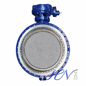 Hard Sealing Double Flanged Industrial Double Offset Butterfly Valve